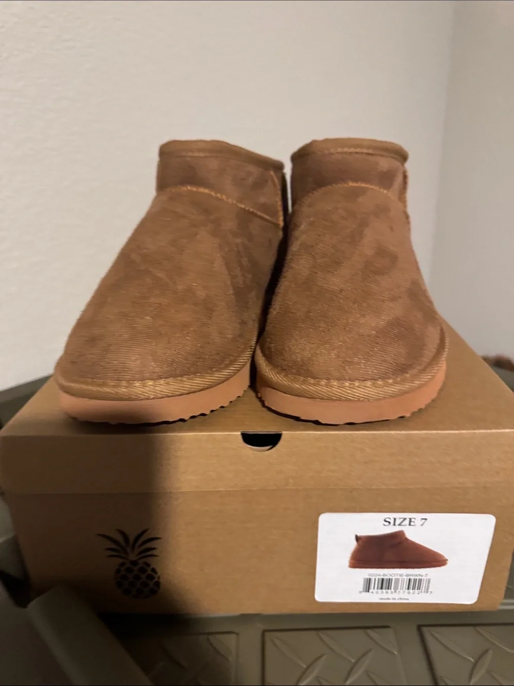 Chestnut Suede Slip-On Short Booties by Simply Southern